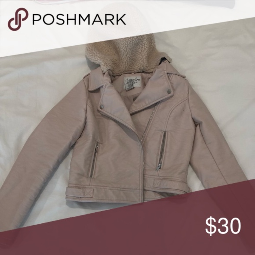 American Rag Pink Leather Riding Jacket - Picture 2 of 10